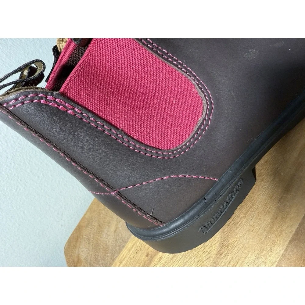 Blundstone 1410 Boots Big Kids US 4 Leather Pull-On‎ Chelsea AU 3 Black Pink